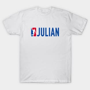 Julian NBA Basketball Custom Player Your Name T-Shirt T-Shirt